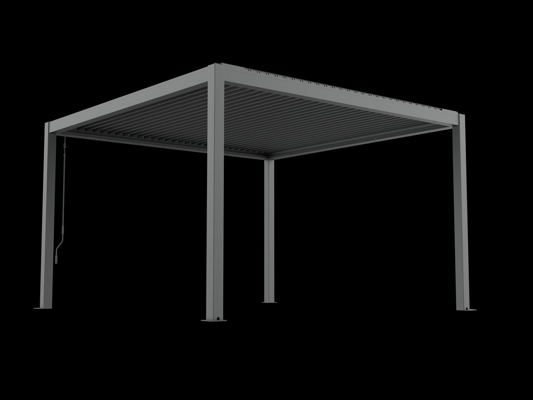 Gros plan sur une platine aluminium 200×200 mm vissée sur dalle béton avec chevilles M10 et clé dynamométrique visible